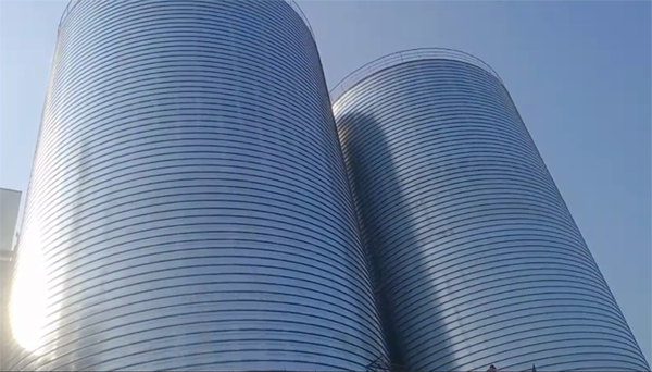 桦甸2座混凝土高架卷板仓